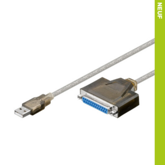 Câble adaptateur 1.80M USB vers 1 port parrallèle