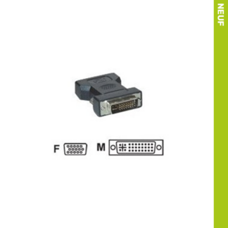 Adaptateur DVI-I Mâle Vidéo vers VGA Femelle