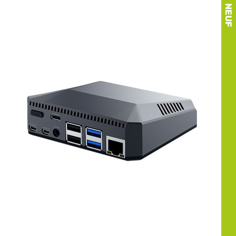 Boîtier ventilé pour Raspberry Pi 4 bouton ON/OFF ARGON