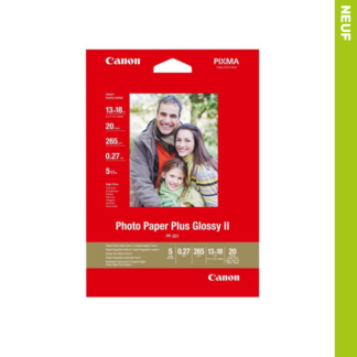 20 feuilles papier photo glacé 13x18 cm Canon